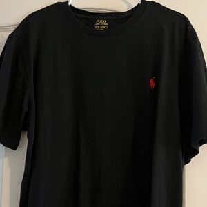 Polo by Ralph Lauren Black Tee with Red Logo